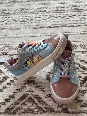 Kids' Bluey Blue & Pink Character Sneakers